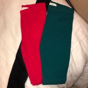 Red & Green Leggings